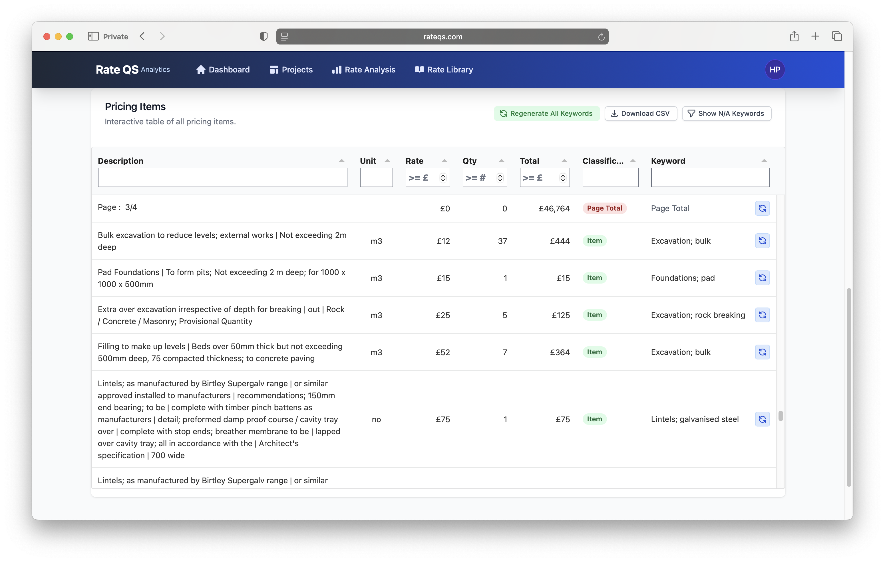 Upload your BoQ documents with ease
